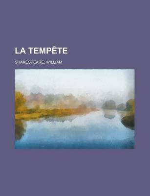 Book cover for La Tempete