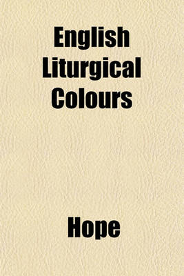 Book cover for English Liturgical Colours