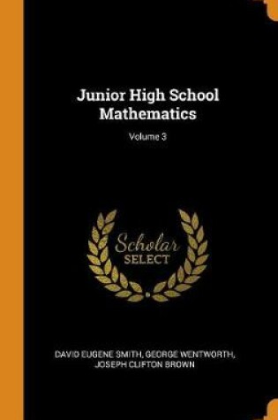 Cover of Junior High School Mathematics; Volume 3