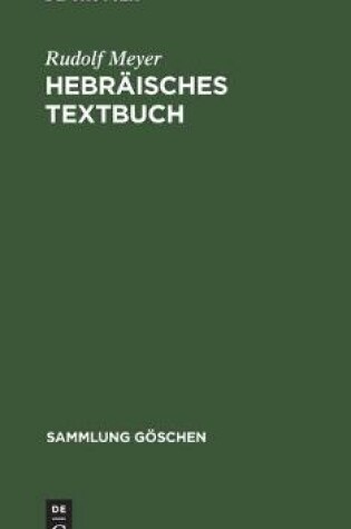 Cover of Hebr�isches Textbuch