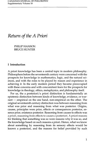 Cover of Return of the Priori