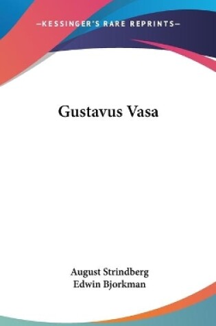 Cover of Gustavus Vasa