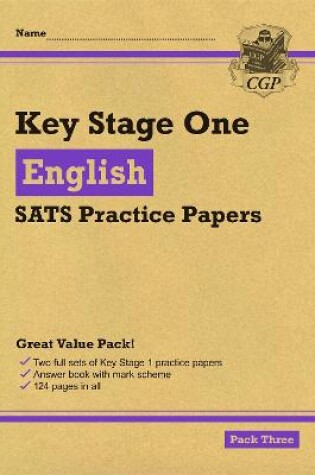 Cover of KS1 English SATS Practice Papers: Pack 3 (for the 2023 tests)