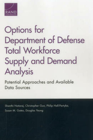 Cover of Options for Department of Defense Total Workforce Supply and Demand Analysis