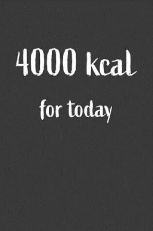 Cover of 4000 kcal For Today
