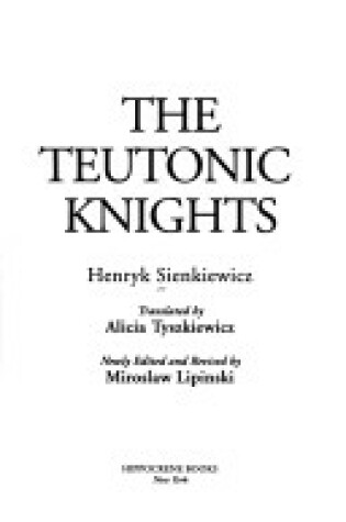 Cover of The Teutonic Knights