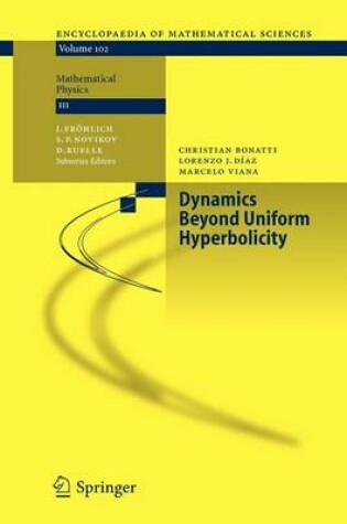 Cover of Dynamics Beyond Uniform Hyperbolicity