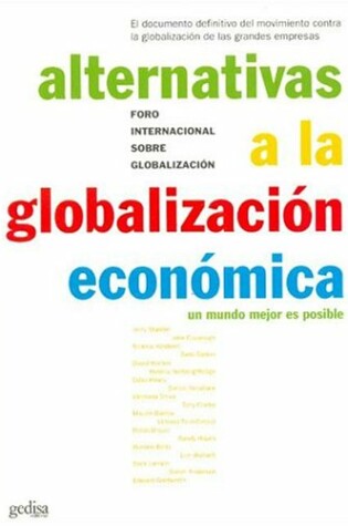 Cover of Alternativas a la Globalizacion Economica