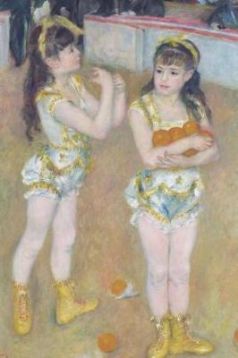 Book cover for 150 page lined journal Acrobats at the Cirque Fernando Pierre Auguste Renoir