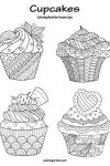 Book cover for Cupcakes Coloring Book for Grown-Ups 1