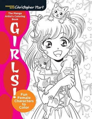 Book cover for The Manga Artist's Coloring Book: Girls!