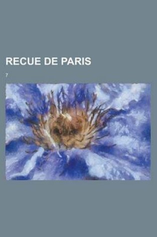 Cover of Recue de Paris