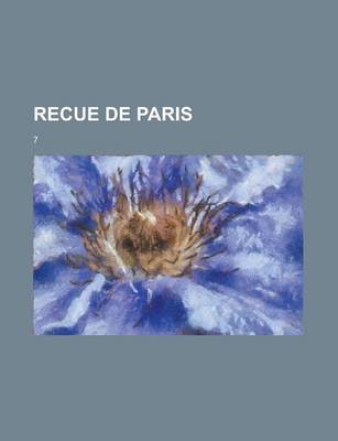 Book cover for Recue de Paris