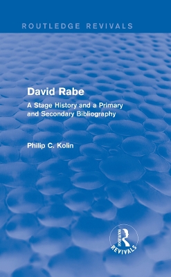 Book cover for Routledge Revivals: David Rabe (1988)