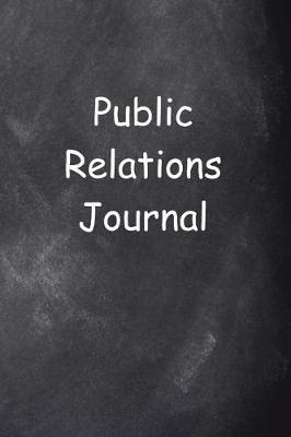 Cover of Public Relations Journal Chalkboard Design