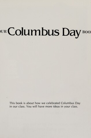 Cover of Our Columbus Day Book