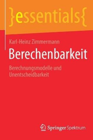 Cover of Berechenbarkeit