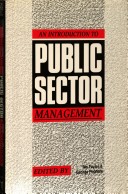 Book cover for An Introduction to Public Sector Management