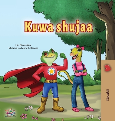 Book cover for Being a Superhero (Swahili Children's Book)