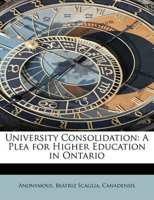 Book cover for University Consolidation