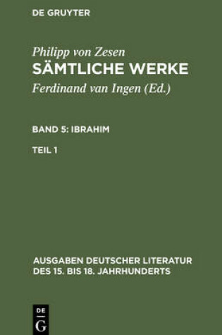 Cover of Samtliche Werke. Bd 5