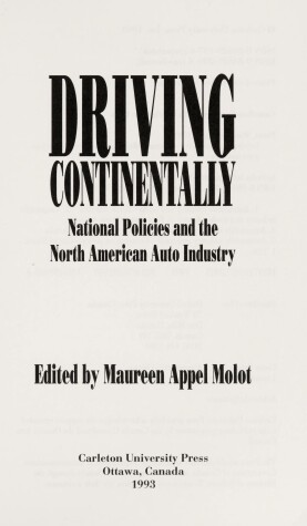 Book cover for Driving Continentally