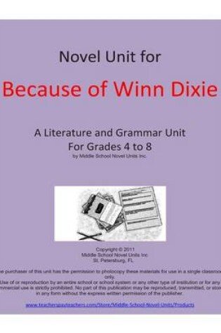 Cover of Novel Unit for Because of Winn Dixie