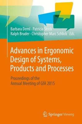 Cover of Advances in Ergonomic Design  of Systems, Products and Processes