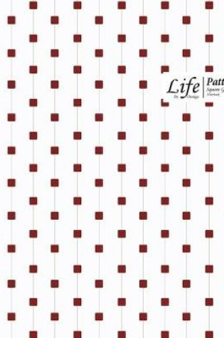 Cover of Cube Pattern Square Grid, Quad Ruled, Composition Notebook, 100 Sheets, Large Size 8 x 10 Inch Red Dots Cover