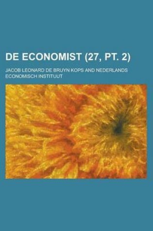 Cover of de Economist (27, PT. 2 )