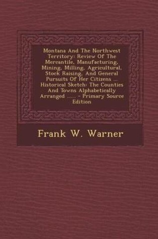 Cover of Montana and the Northwest Territory