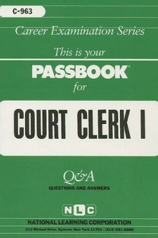 Cover of Court Clerk I