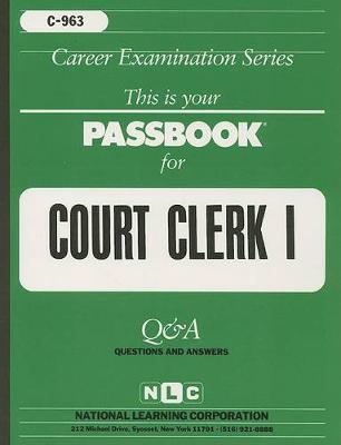 Book cover for Court Clerk I