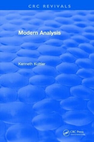 Cover of Modern Analysis (1997)