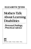 Book cover for Mothers Talk about Learning Disabilities