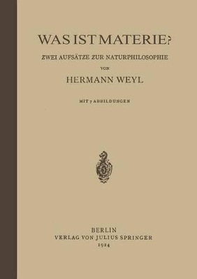 Book cover for Was Ist Materie?