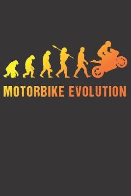 Book cover for Notebook for Biker dirt bike motocross drag race evolution fire