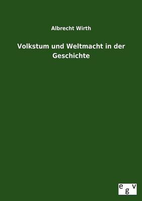 Book cover for Volkstum Und Weltmacht in Der Geschichte