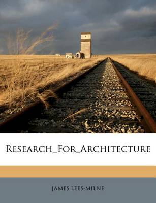 Book cover for Research_for_architecture