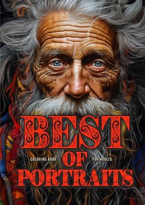 Book cover for Best of Portraits Coloring Book for Adults