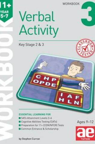 Cover of 11+ Verbal Activity Year 5-7 Workbook 3