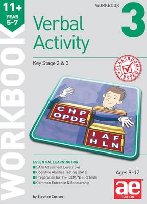 Book cover for 11+ Verbal Activity Year 5-7 Workbook 3