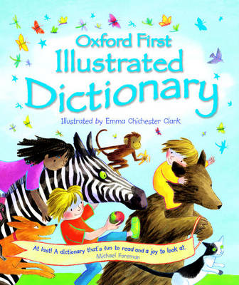 Book cover for DICTIONARIES & THESAURUS FIRST ILLUSTRATED DICTIONARY