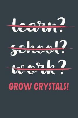 Book cover for Learn? School? Work? Grow Crystals!