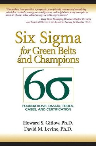 Cover of Six Sigma for Green Belts and Champions