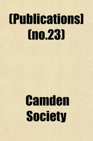 Cover of [Publications] Volume 23