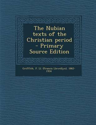 Book cover for The Nubian Texts of the Christian Period