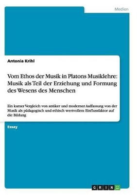 Book cover for Vom Ethos der Musik in Platons Musiklehre