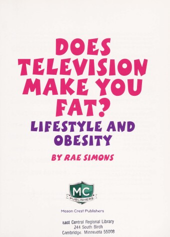 Cover of Does Television Make You Fat? Lifestyle and Obesity