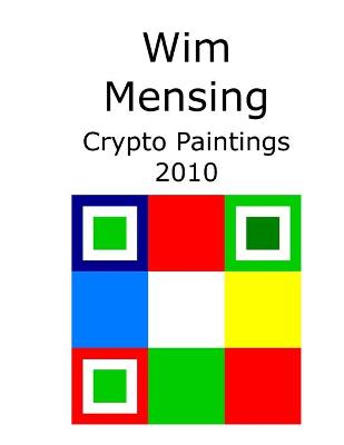 Book cover for Wim Mensing Crypto Paintings 2010